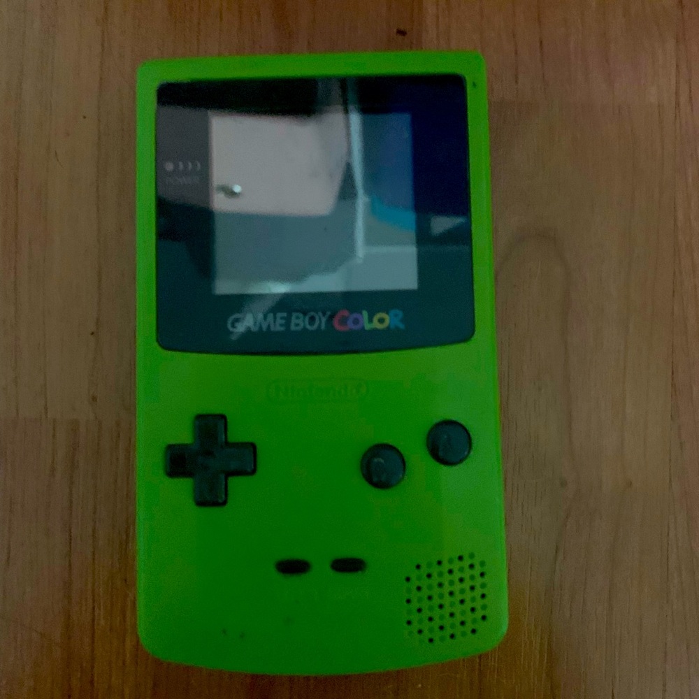 Game boy color, lime green